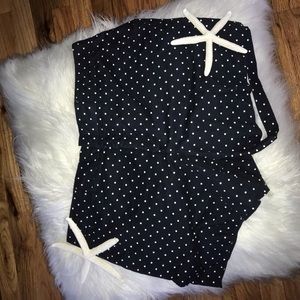 Tommy Hilfiger Navy Blue polka dot shorts size 14